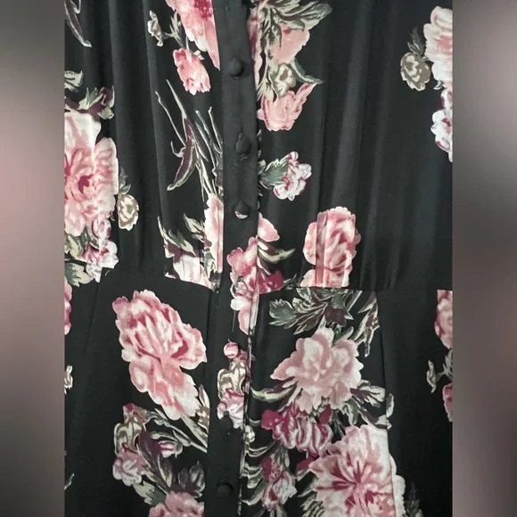 Bardot Floral Print Long Sleeve Chiffon Dress size 6 - Picture 7 of 13